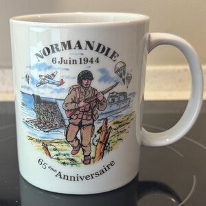 NORMANDIE Coffee Mug/Cup 6 Juin 1944 65 eme Anniversaire Normandy France French